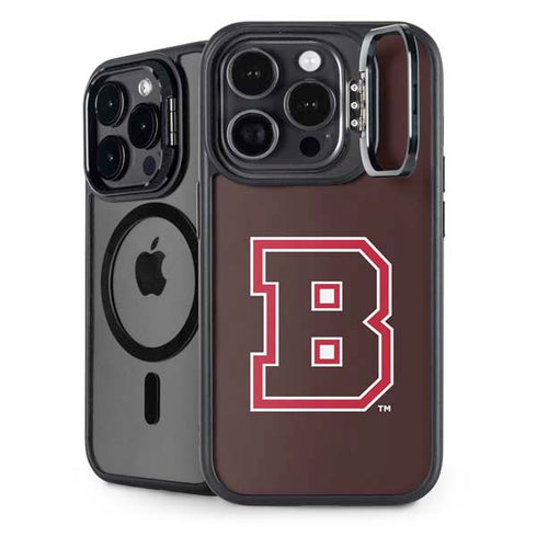 Brown University B Logo iPhone 15 Pro Kickstand Case